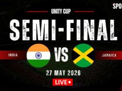 Placar ao vivo da Índia x Jamaica, semifinal da Unity Cup 2026: Escalações eliminadas; Edmund é titular para Khalid Jamil Placar ao vivo da Índia x Jamaica, semifinal da Unity Cup 2026: Escalações eliminadas; Edmund é titular para Khalid Jamil