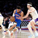 Ajay Mitchell Thunder x Lakers NBA Playoffs, jogo 3