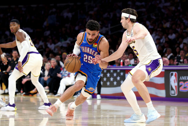 Ajay Mitchell Thunder x Lakers NBA Playoffs, jogo 3