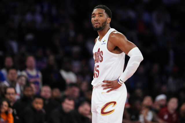 Playoffs da NBA: Cavaliers em apuros se Donovan Mitchell não Pontuações dos Playoffs da NBA hoje Knicks x Cavaliers Donovan Mitchell relatório de lesão