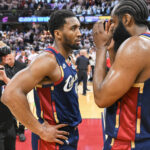 James Harden Donovan Mitchell Cavaliers x Pistons NBA Playoffs, jogo 3