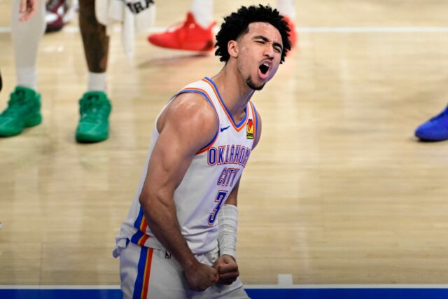 Playoffs da NBA: Jared McCain se destaca pelo Thunder no Jared McCain NBA Playoffs West finais Thunder vs Spurs Jogo 5
