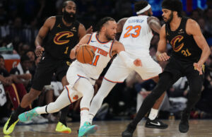 Playoffs da NBA: Knicks se recuperam de 22 a menos para derrotar Cavaliers no OT Pontuações da NBA hoje (20 de maio): Finais da Conferência Leste dos Playoffs da NBA, Jogo 1: New York Knicks x Cleveland Cavaliers.
