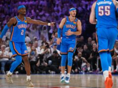 Playoffs da NBA: Shai Gilgeous-Alexander e Thunder top Spurs empatam a série Resultados da NBA hoje (21 de maio): Finais da Conferência Oeste - San Antonio Spurs x Oklahoma City Thunder. Victor Wembanyama Dylan Harper Shai Gilgeous-Alexander Alex Caruso