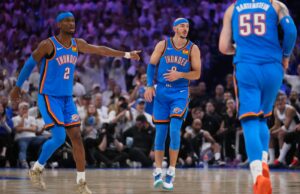 Playoffs da NBA: Shai Gilgeous-Alexander e Thunder top Spurs empatam a série Resultados da NBA hoje (21 de maio): Finais da Conferência Oeste - San Antonio Spurs x Oklahoma City Thunder. Victor Wembanyama Dylan Harper Shai Gilgeous-Alexander Alex Caruso