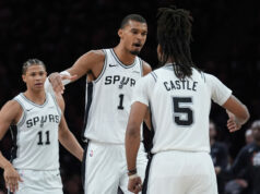 Playoffs da NBA: Spurs eliminam Timberwolves com uma explosão no jogo 6 NBA marca hoje NBA Playoffs Spurs x Timberwolves Victor Wembanyama Stephon Castle