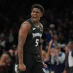 NBA marca hoje Anthony Edwards Timberwolves x Spurs NBA Playoffs, jogo 4