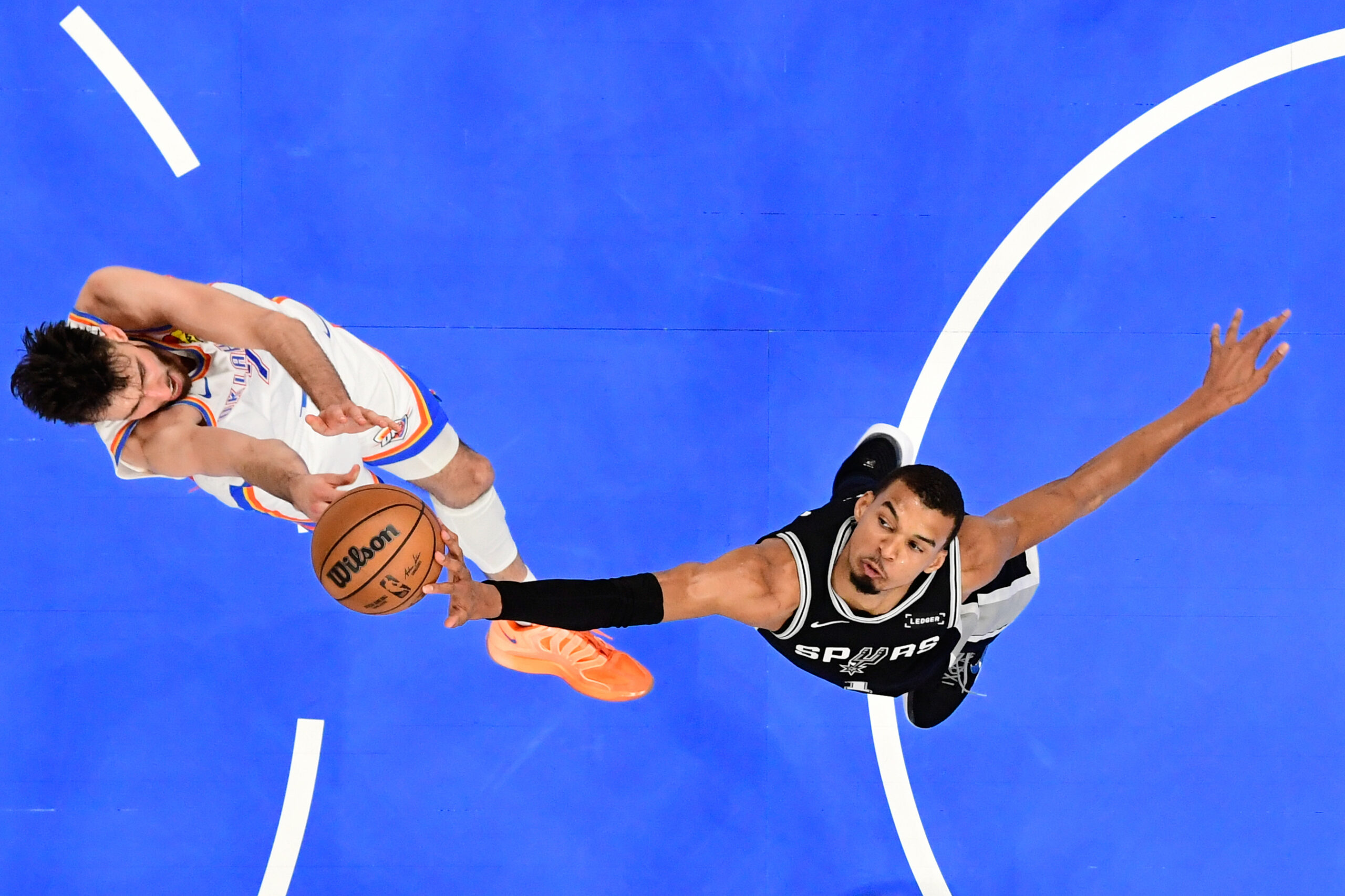 Finais da Conferência Oeste dos Playoffs da NBA spurs contra Thunder Victor Wembanyama