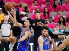 Playoffs da NBA: por trás de grandes contribuições no banco, Oklahoma Thunder ultrapassa o Spurs no jogo 3 Playoffs da NBA: por trás de grandes contribuições no banco, Oklahoma Thunder ultrapassa o Spurs no jogo 3