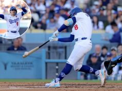 Podcast do Dodgers Post: como Kiké Hernández se tornou uma figura chave para a dinastia de Los Angeles Kiké Hernández, do Los Angeles Dodgers, rebate uma bola de beisebol.