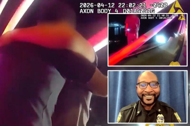 Policial da Flórida passa quase uma hora conversando com homem da ponte durante a oração
