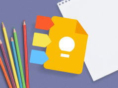 Por que de repente estou obcecado por esse recurso do Google Keep que passei anos ignorando Colagem mostrando mãos segurando um smartphone, conectadas a listas de verificação flutuantes do Google Keep, notas e etiquetas coloridas contra um fundo amarelo.