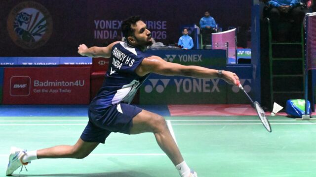 Prannoy surpreende Jonatan Christie na primeira rodada do Aberto de Prannoy surpreende Jonatan Christie na primeira rodada do Aberto de Cingapura; Malvika Bansod perde