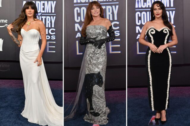 Shania Twain participa do 61º Academy of Country Music Awards no MGM Grand Garden Arena em Las Vegas, Nevada 