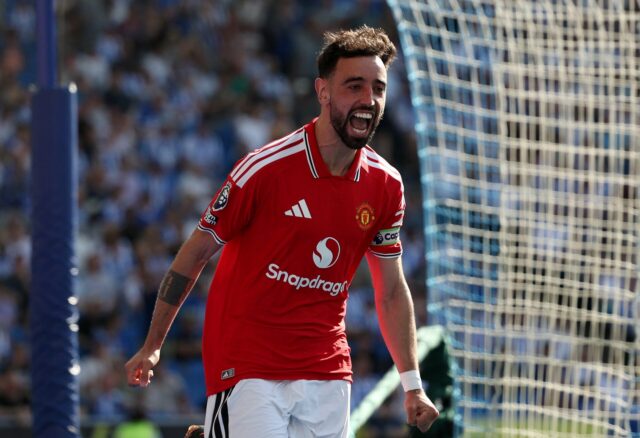 Previ que Bruno Fernandes quebraria o recorde de assistências do Previ que Bruno Fernandes quebraria o recorde de assistências do PL antes do início da temporada do Man Utd