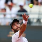 Vit Kopriva em ação durante o ATP 500 Hamburg Open.