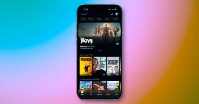 Prime Video acaba de lançar vídeo vertical dentro de seu aplicativo para iPhone
