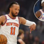 O armador do Oklahoma City Thunder, Shai Gilgeous-Alexander (2), entra em quadra na primeira metade do jogo 5 nas finais da Conferência Oeste da série de playoffs de basquete da NBA contra o San Antonio Spurs, terça-feira, 26 de maio de 2026, em Oklahoma City. (AP Photo/Julio Cortez)