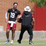 Carson Beck #19 of the Arizona Cardinals