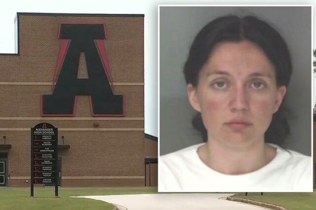 Professora da Geórgia, 25 anos, acusada de agredir sexualmente estudante do ensino médio no armário da sala de aula
