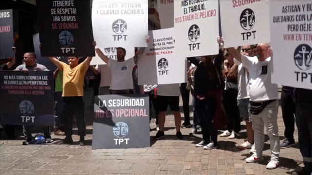 Protestos nas Ilhas Canárias enquanto navio infectado pelo vírus se dirige ao porto
