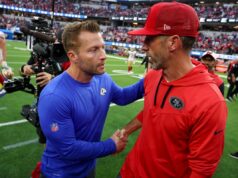 Quais times da NFL têm as programações de viagens mais cansativas em 2026? Los Angeles Rams head coach Sean McVay and San Francisco 49ers head coach Kyle Shanahan
