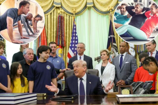 Quantas abdominais, agachamentos e flexões você deve ser capaz de fazer em todas as idades – enquanto Trump traz de volta o Teste de Fitness Presidencial
