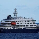 Na foto: O navio de cruzeiro holandês MV Hondius desencadeou uma crise de saúde global no início deste mês, depois que os passageiros adoeceram devido ao hantavírus