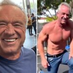 RFK Jr flagrado bombeando ferro com estrela de ação de Hollywood