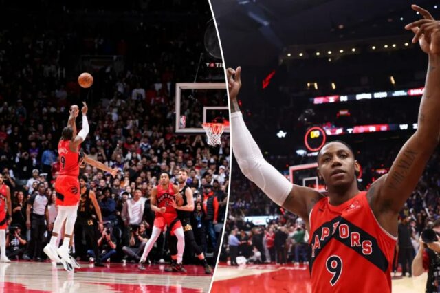 RJ Barrett acerta uma tacada ridícula para a vitória do jogo e manda o Raptors para o jogo 7
