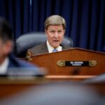 Republican Representative Mike Rogers speaks as U.S. Army Secretary Dan Driscoll and Army Vice Chief of Staff General Christopher LaNeve, both not pictured, appear at a House Armed Services Committee hearing on Friday in Washington, D.C. (Photo by Andrew Harnik/Getty Images)