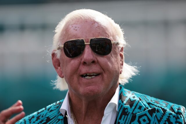 Wrestling legend Ric Flair at Houston Texans vs Jacksonvolle Jaguars game