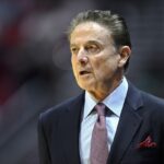 St. John's head coach Rick Pitino coaches team in game against Northern Iowa