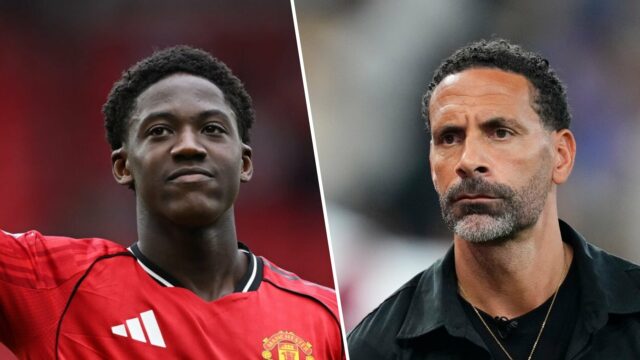 Rio Ferdinand diz que Kobbie Mainoo respondeu a uma grande questão contra o Liverpool, enquanto Rashford reage à exibição
