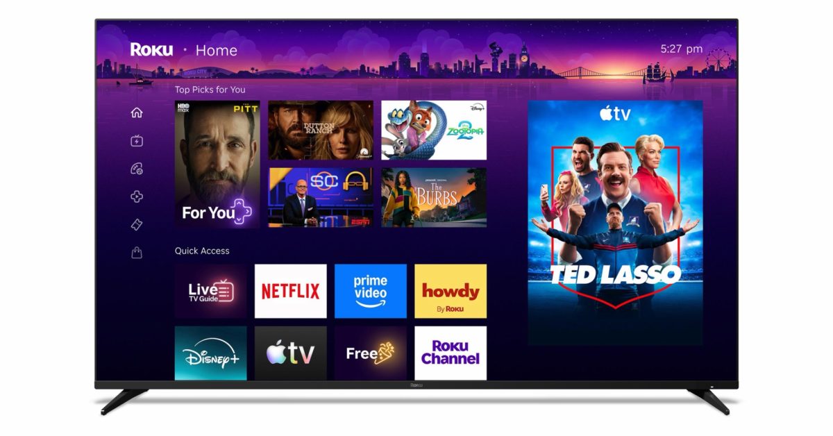 Roku lança novo design de tela inicial para todas as TVs