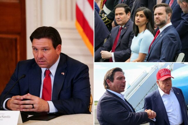 Ron DeSantis fazendo movimentos para a candidatura à Casa Branca em 2028 - mas será que o MAGA abraçará o ex-inimigo de Trump?
