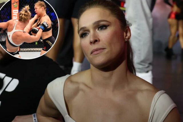 Ronda Rousey revela problema neurológico assustador que encerrou carreira no Ronda Rousey em coletiva de imprensa para Promoções Mais Valiosas.