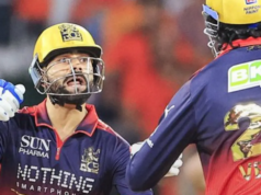 Royal Challengers perdem postigos rápidos, alcançam 100 corridas em 10 saldos contra Sunrisers Royal Challengers perdem postigos rápidos, alcançam 100 corridas em 10 saldos contra Sunrisers