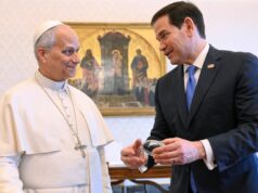 Rubio conserta cercas em Roma após insultos ao Papa de Trump Rubio conserta cercas em Roma após insultos ao Papa de Trump