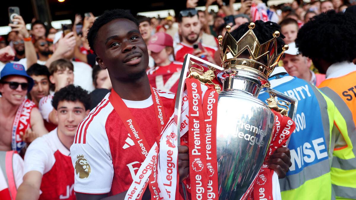 Saka diz que o Arsenal provou que os críticos estavam errados com a conquista do título da Premier League