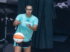 Satou Sabally deve fazer a tão esperada estreia no Liberty depois de perder os primeiros quatro jogos Satou Sabally, do New York Liberty, consegue um passe durante o campo de treinamento.