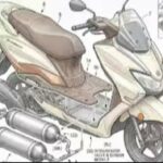 Scooter Toyota Patenkan Hidrogênio Berbasis Suzuki Burgman