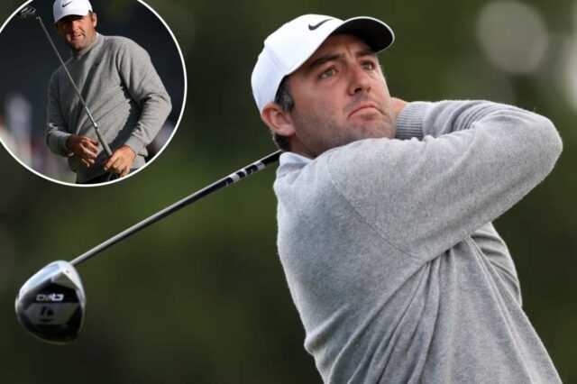 Scottie Scheffler é um dos sete jogadores empatados na liderança do PGA Championship
