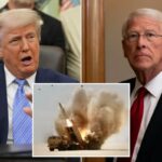 O senador dos EUA Roger Wicker (R-MS) chegando a uma audiência do Comitê de Serviços Armados do Senado dos EUA.