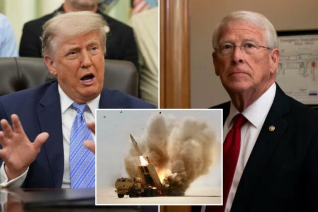 Senado republicano exige que Trump 'termine o que começamos' no O senador dos EUA Roger Wicker (R-MS) chegando a uma audiência do Comitê de Serviços Armados do Senado dos EUA.