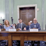 Testemunhas testemunharam durante a audiência do Comitê de Comércio do Senado sobre integridade de apostas esportivas e mercados de previsão em Washington, DC, incluindo Patrick McHenry, Scott Sadin e a reguladora do Tennessee, Mary Beth Thomas.