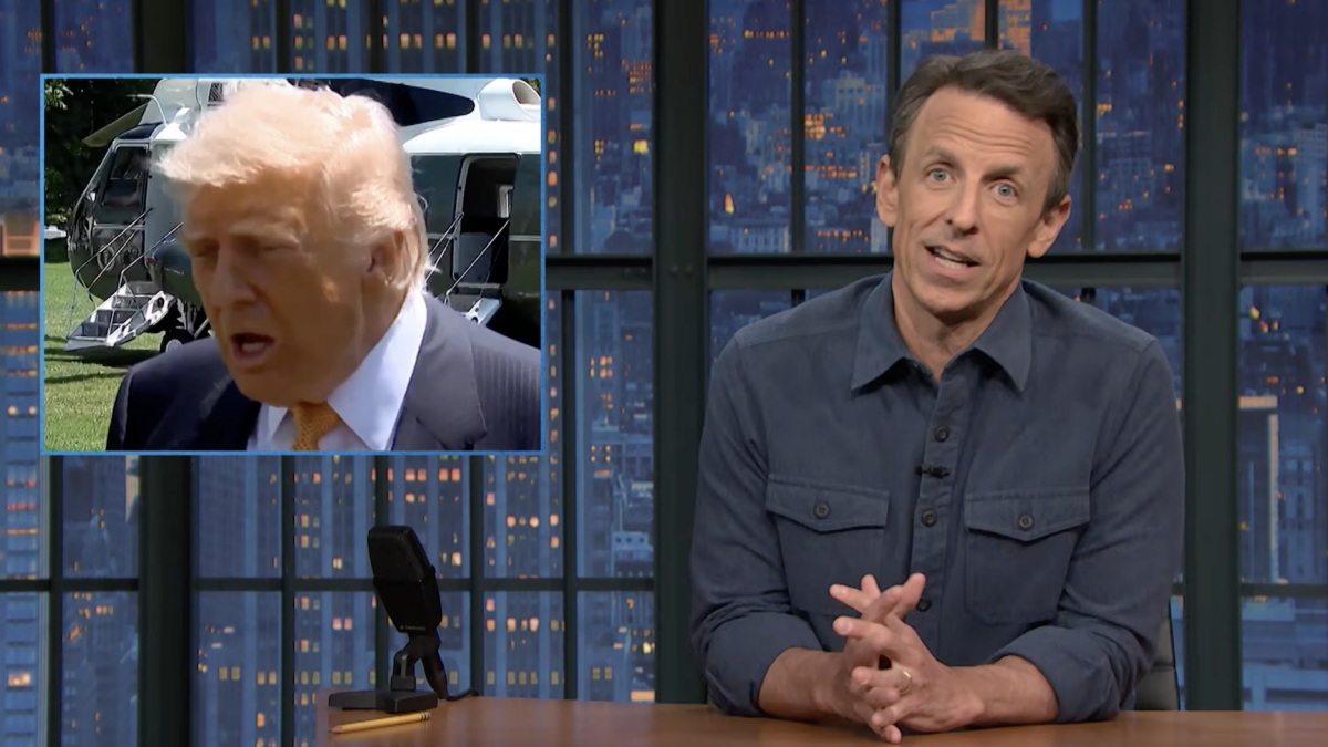 Seth Meyers reage a Trump dizendo que não pensa na situação financeira dos americanos