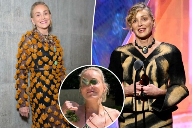 Sharon Stone chama a atenção com foto de biquíni ‘perfeita’ sem filtro aos 68 anos
