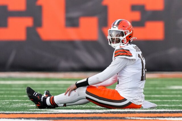Browns quarterback Shedeur Sanders at NFL Pro Bowl 2026