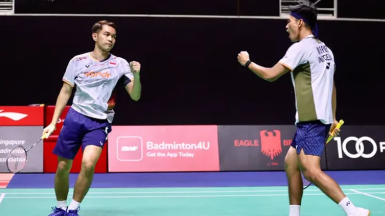 Singkirkan Juara Malaysia Masters, Fajar/Fikri Melaju ke Perempat Final Singapore Open 2026